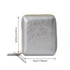 Solid Color PU Zipper Wallet Korean Style Card Holder Portable Solid Color Coin Purse  Outdoor