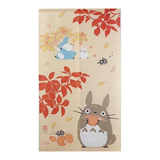 Ghibli Noren My Neighbor Totoro  Four Seasons Noren Harvest Autumn  [IT] [DM] Size: Approx. 85 x 150cm (#9842154) Studio Ghibli Noren Noren