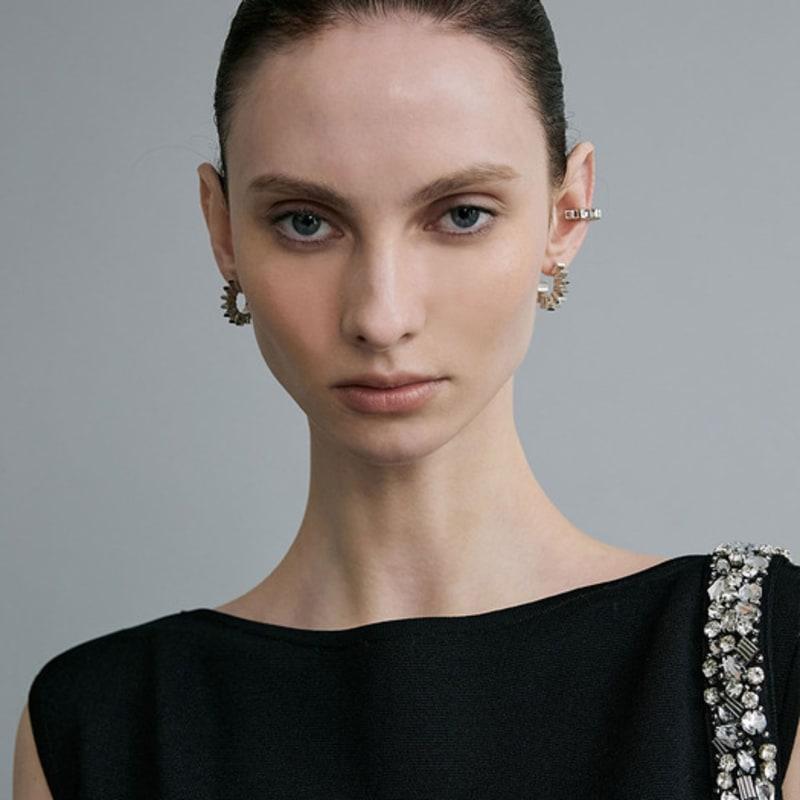 Mare Di Mari Cogwheel Earrings Silver