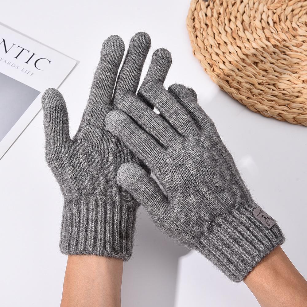 Winter Full-Finger Non-slip Thickened Velvet Cycling & Driving Gloves