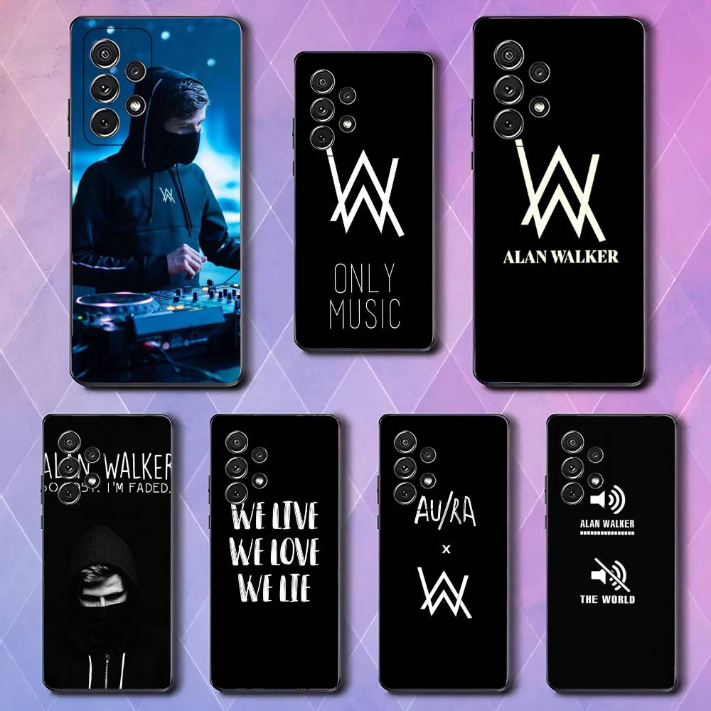A-alan W-walker Luxuriöse Schwarze Handyhülle Für Samsung Galaxy S23 S24 S25 Ultra S22 Plus S21