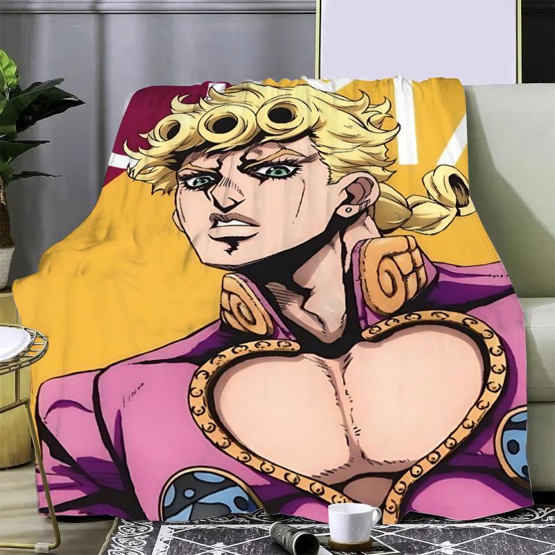 Anime JoJo's Bizarre Adventure Printed Blanket Picnic Blankets Warm Blanket Soft and Comfortable Home Travel Birthday Gift