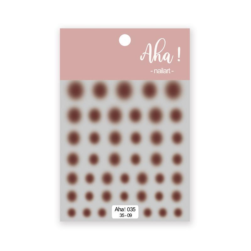 Xiaohongshu Nail Art Adhesive Sticker Smudge Gradual Change Blush Nail Decoration Solid Color Girl Nail Art Sticker