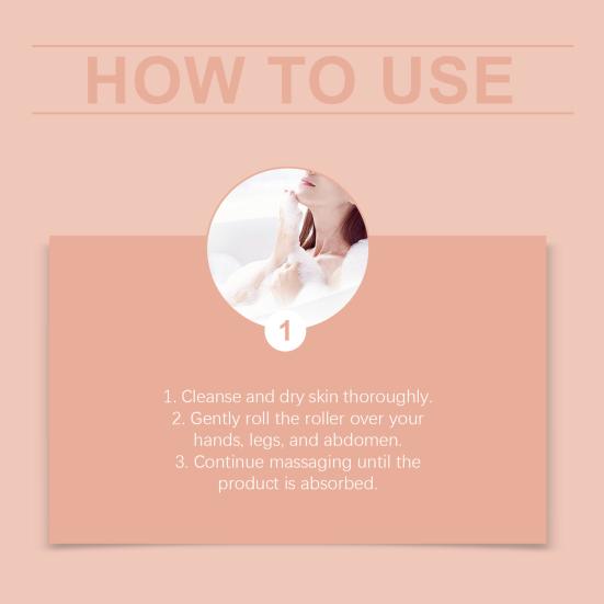 1/2Pcs 50ML Organic Castor Oil with Rose Quartz Roller Travel Nourishing Moisturizing 1.7 Fl Oz Pure Extra Virgin Roll-on Castor Oil