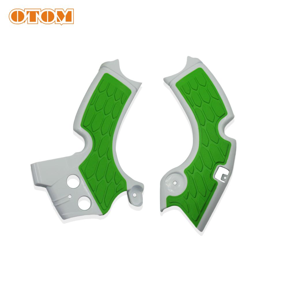OTOM Motocross X-Grip Frame Guard Protection Cover Motorcycle Accessories Plastic Kit For KAWASAKI KX250F 15-18 Dirt Bike Enduro