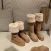 Thick-soled Tall Snow Boots Winter Northeast Thickened Velvet Cotton Shoes Warm Long Boots