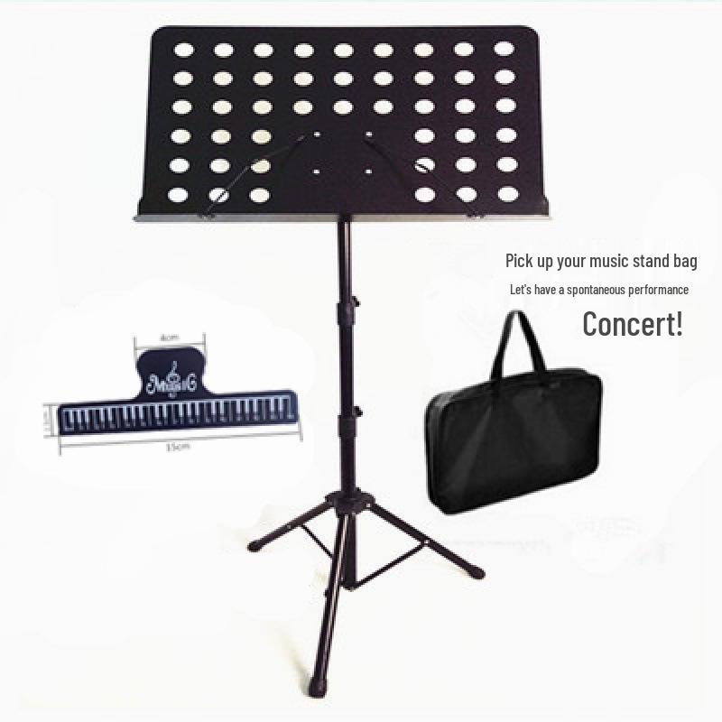 Adjustable Large Thick Music Stand for Saxophone, Clarinet, Guzheng, Guitar