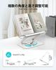 viozon Acrylic Book Reading Cookbook Writing Adjustable Height and Rotating for School Laptops Stand, Stand, Holder, Stand, Angle, 360° Base,