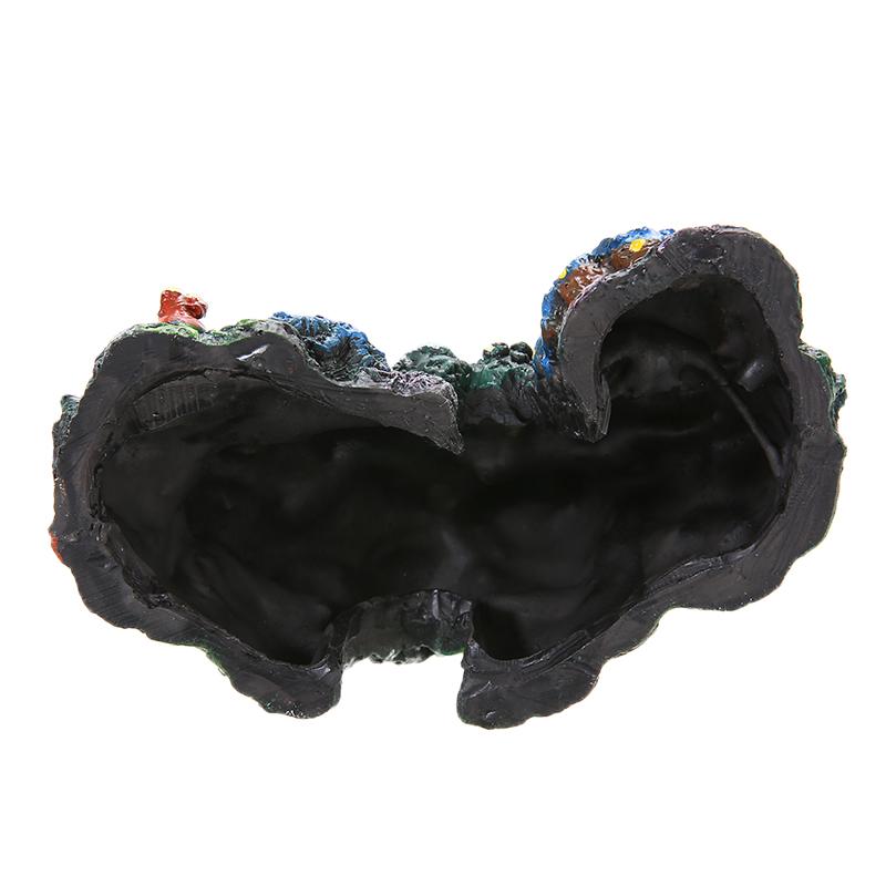 Resin Coral Plant Shell Reef Mountain Aquarium Ornament Fish Tank Cave