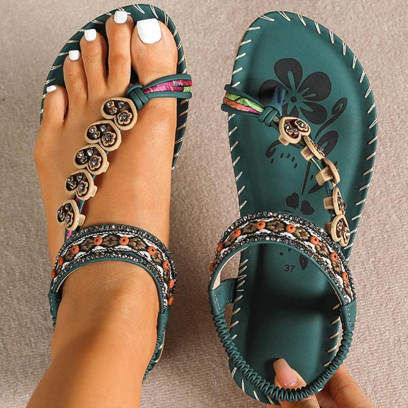 Fashion Women's Sandals Bohemia Style Sandals Summer New Shoes for Woman Flip Flops Beach Summer Shoes Women Low Heels Footwear