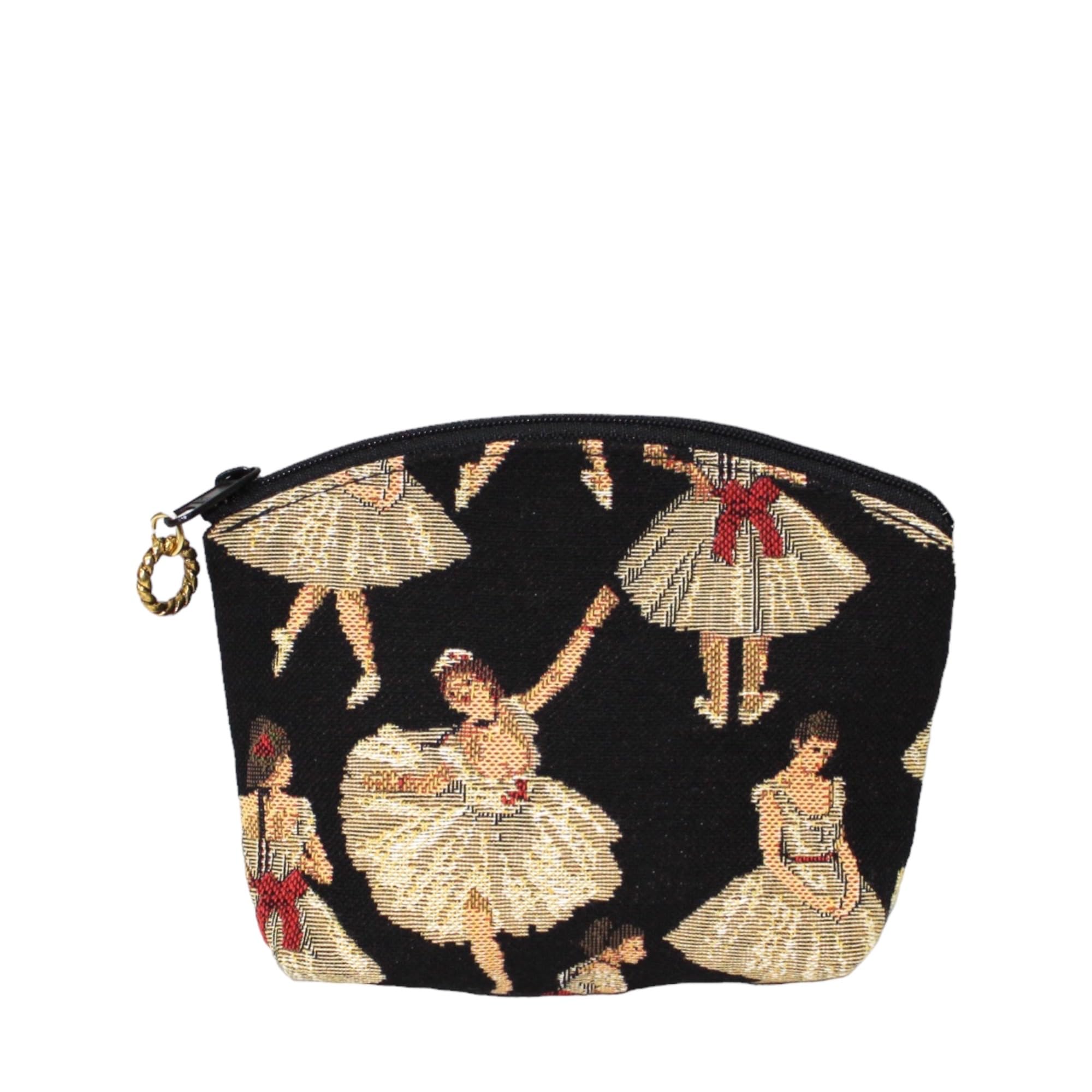 

BB S Балерина Зроблено в Японії Сумочка, розмір, візерунок, Гобелен, (Балерина Чорна) чорний