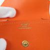 Excellent HERMES Coin case Le van Cator Orange Vogarribar Women Used