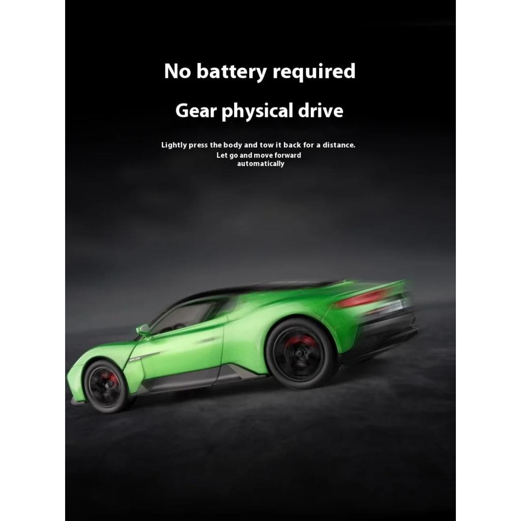 Diecast 1/22 Maserati MC20 Super Sports Car Alloy Model Sound & Light Pull Back Toy Boy Sports Car Toy Birthday Present for Kid