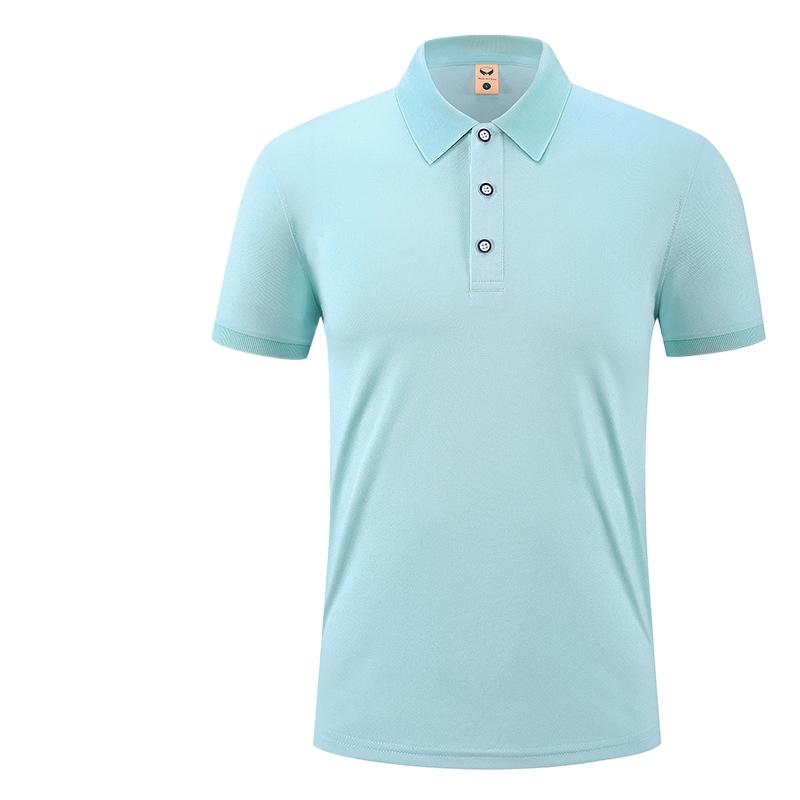 Damska letnia koszulka polo z krótkim rękawem z jedwabiu lodowego, robocza, koszulka damska, treningowa, swobodna, nauczycielska