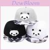 Panda Bear Print Baseball Cap With Wide Brim And Sun Protection For Casual Wear