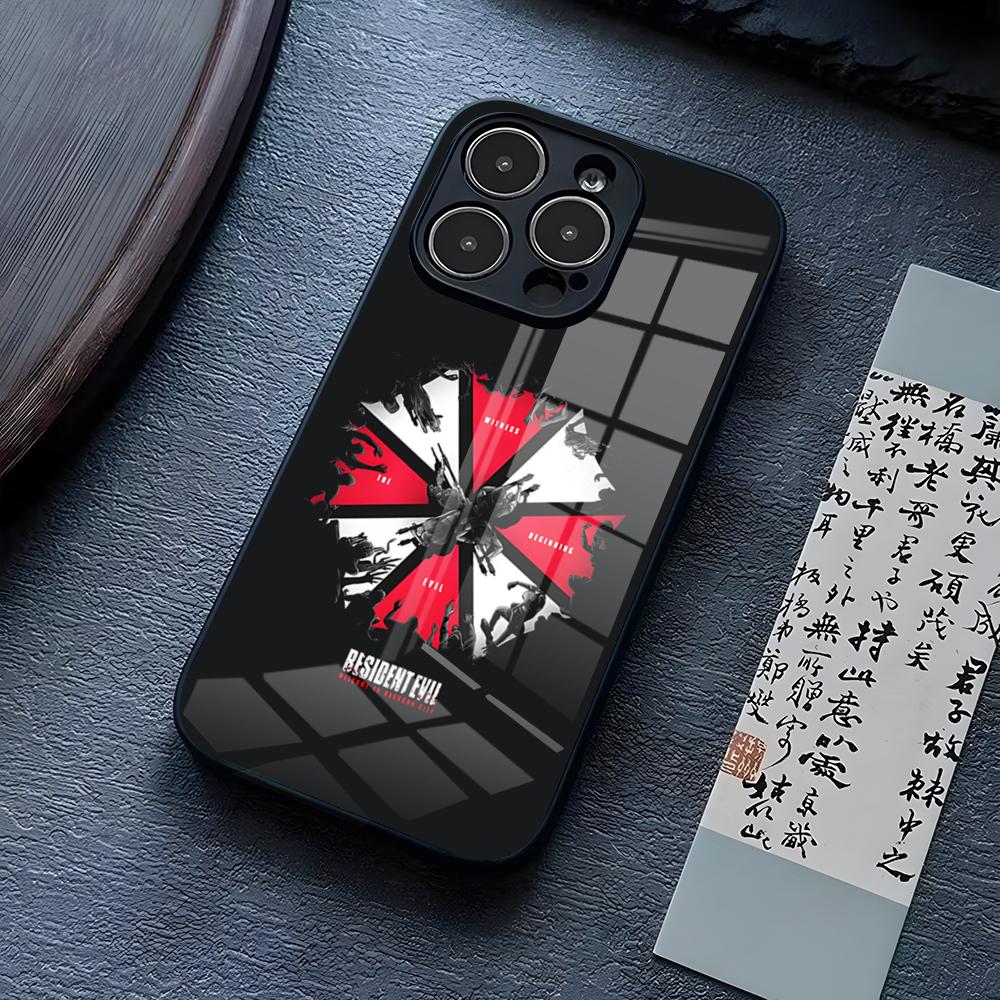 

Umbrella Corporation Phone Case For IPhone 15 Pro Max 14 Pro 12 11 13 Mini X XR XS 16 Plus SE Tempered Glass Back Cover iPhone SE2020
