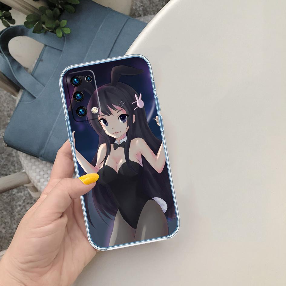 PP12 Bunny Cute Girl Anime Phone Case for Motorola Moto Edge 20 30 40 50 S30 Fusion Ultra Pro Neo Lite + G200 G23