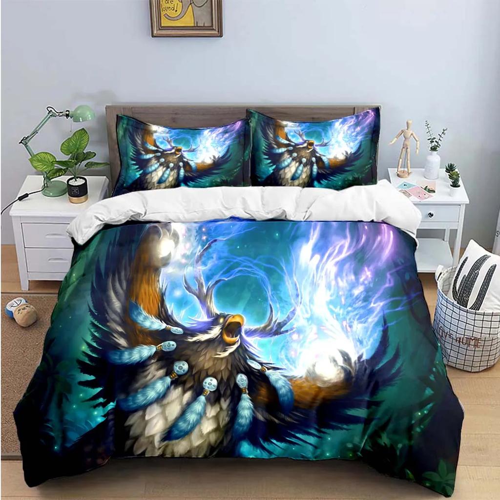 Hot Fashion 3D Game W-Warcraft Print Bedding Sets Bed Supplies Set Duvet Cover Bed Comforter Set Bedding Set Luxury Gift