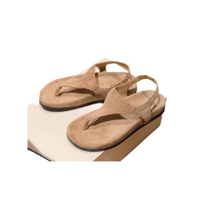 

Минималистичная обувь Элегантные шлепанцы Ретро сандалии на плоской подошве и нишевые сандалии 40