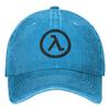Black Mesa Half Life Lambda Baseball Cap Game Vintage Unisex Adult Trucker Dad Hat Design Outdoor Sun Snapback Cap Gift Idea