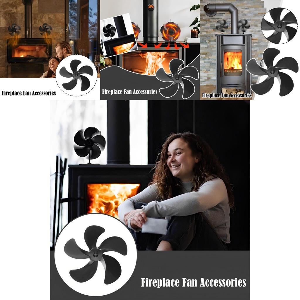 Replaceable Fireplace Fan Blades For Better Room Heating