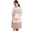 Stripe Pig Pattern Apron Oil-proof Cartoon Apron Cute   Kitchen