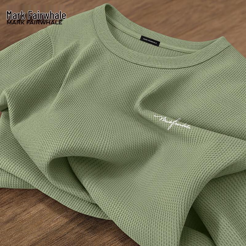 

Mark Fairwhale Men s Waffle Knit Long Sleeve Crewneck T-Shirt L