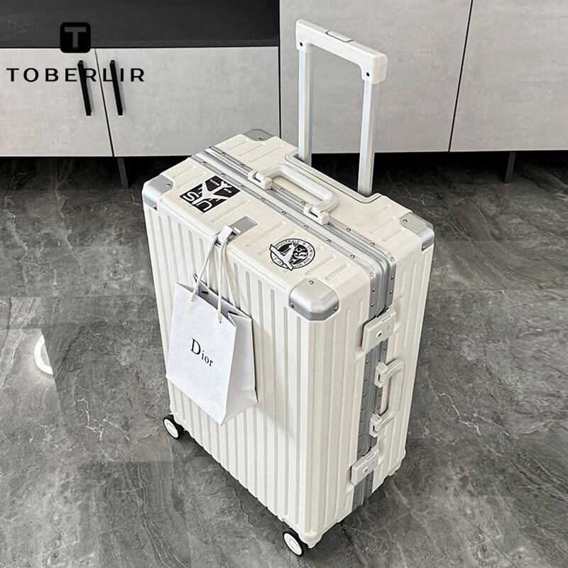 TOBERLIR 24-inch Aluminum Frame Hardshell Luggage