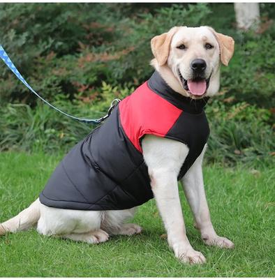 Evcil Hayvan Kış Yeleği, Fermuarlı Ceket Evcil Hayvan Su Geçirmez Mont, Köpek Pamuklu Dolgulu Ceket Köpek Rüzgar Geçirmez Giysiler Büyük Köpekler İçin Kostüm Kıyafet