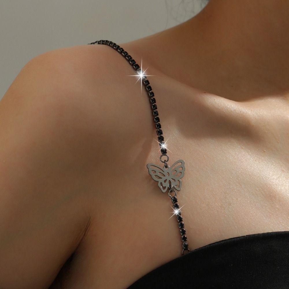 Removable Shoulder Straps Crystal Shoulder Belts Summer Underwear Straps  for Women