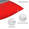 Redtail Catfish Square Pillowcase Polyester Linen Velvet Printed Zip Decor Throw Pillow Case Car Cushion Cover