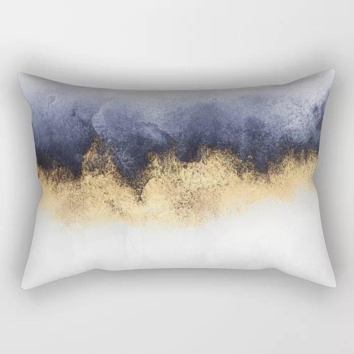 Geometric Letter Peach Leather Velvet Pillowcase Office Car Pillowcase