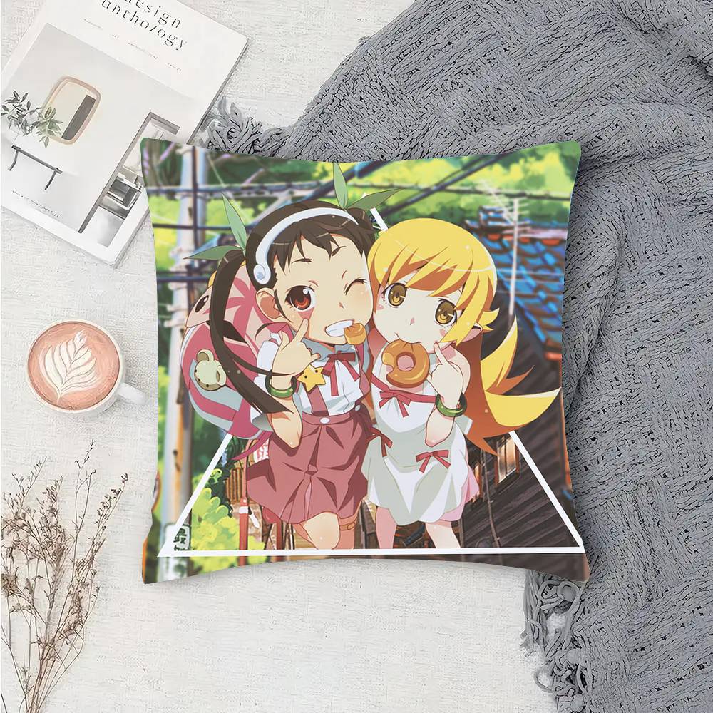 Anime M-Monogatari Series Pillow Case Sofa Cushion Cover Room Home Decoration