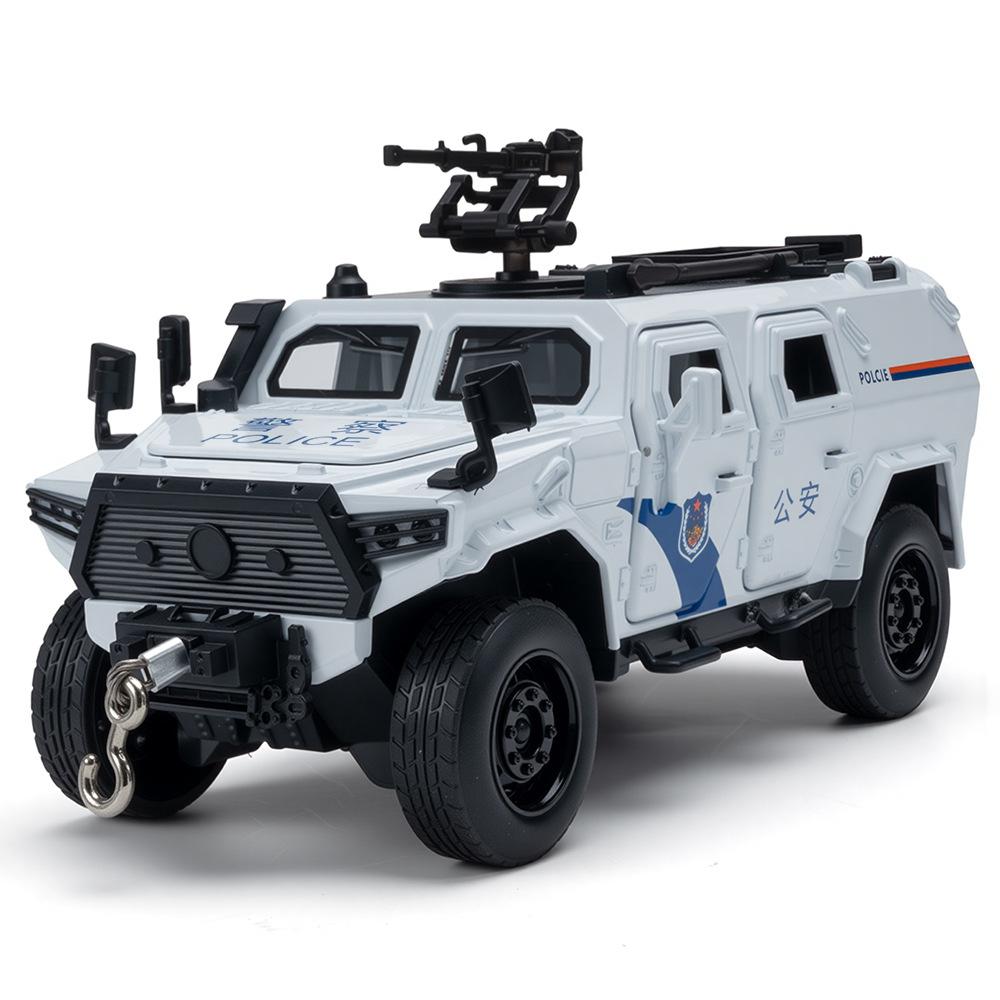 1:32 Conqueror Mengshi Armored Vehicle Diecast Model Alloy Toys Doors Opened Sound Light Pull Back Car Christmas Gifts