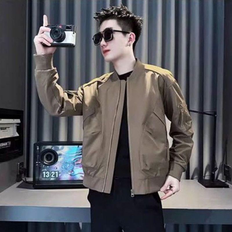 Men's Spring & Autumn Versatile Casual Baseball Jacket - Trendy, Fashionable, Handsome Top