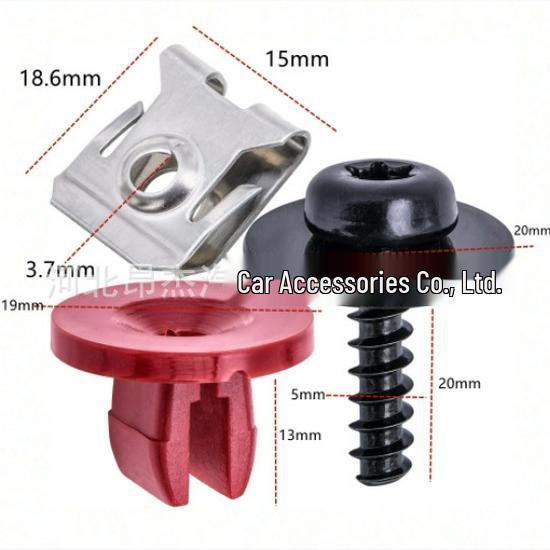 

Ford Engine Splash Shield Screw & Nut Kit - T30 Torx Self-Tapping Round Head Plastic Nut