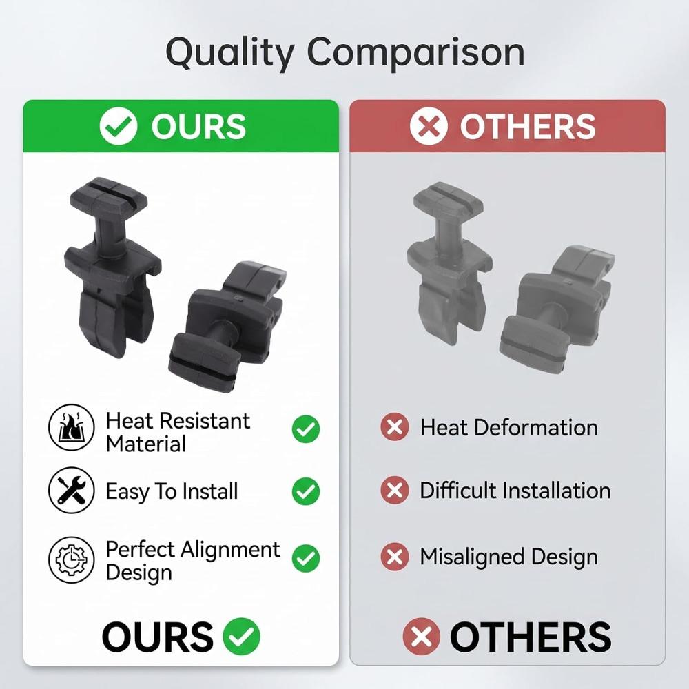 4PCS Black PP Refrigerator Vent Latch Split Open Design Vent Grille Fastener RV Refrigerator Repair