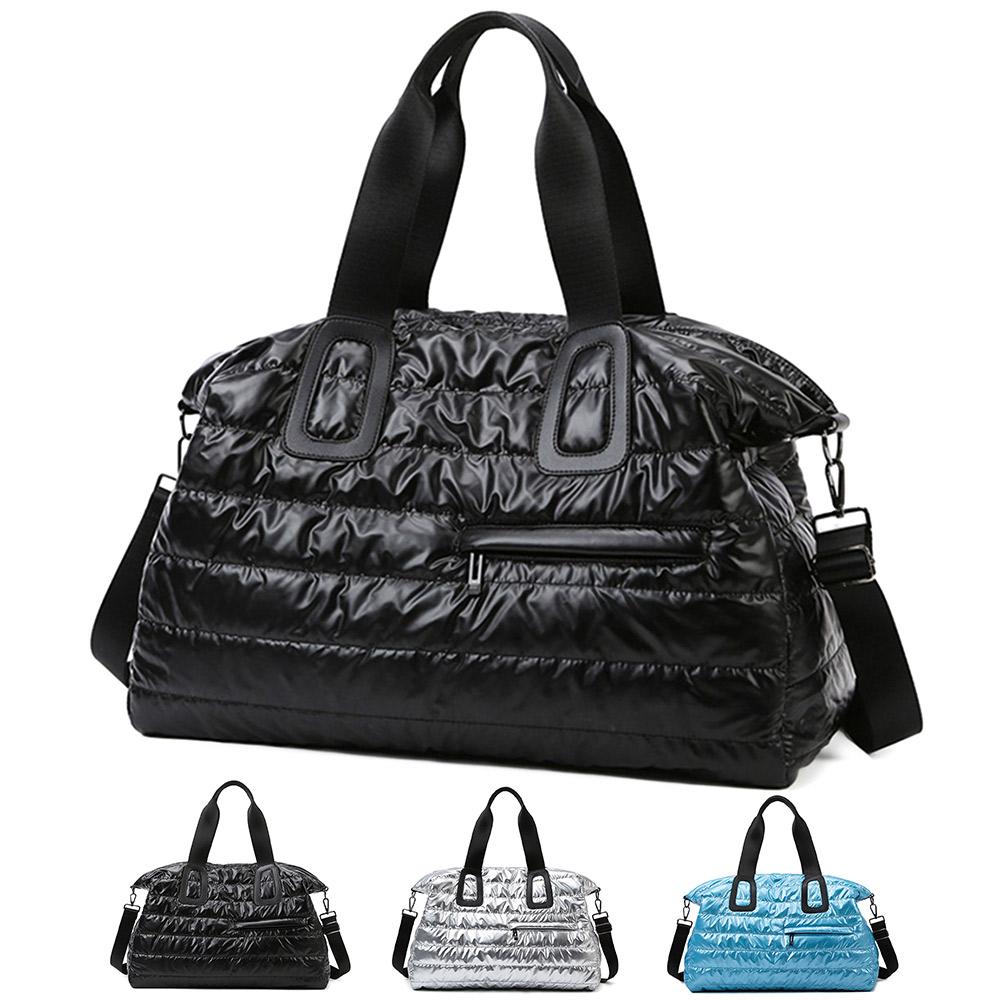 Wet Dry Separation Weekend Handbags Large Capacity Quilted Gym Bag Multifunctional Padded Shoulder Bag Waterproof for Gym Sports