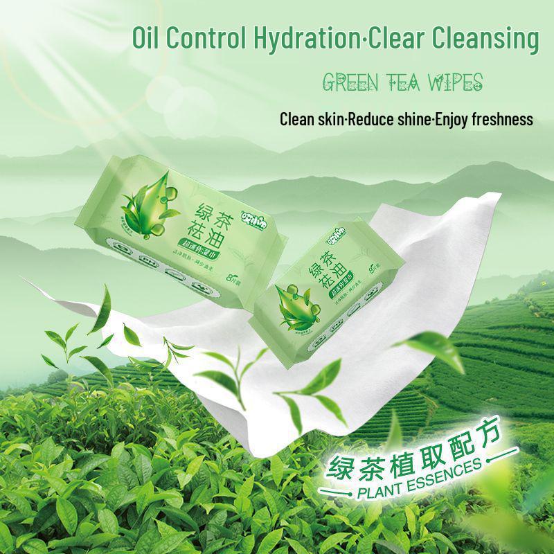 2-Pack Cooling Wet Wipes: Portable Facial Cleansing and Oil Removal - Newcomer Special Offer