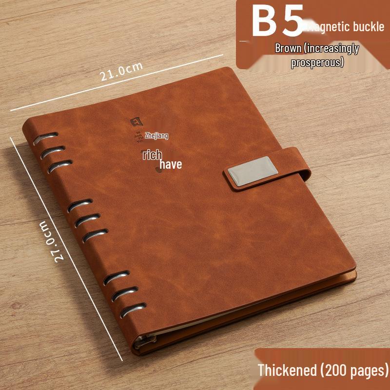 Hochwertiger A5/B5 Notizblock für Business, Meetings & Tägliches Tagebuch