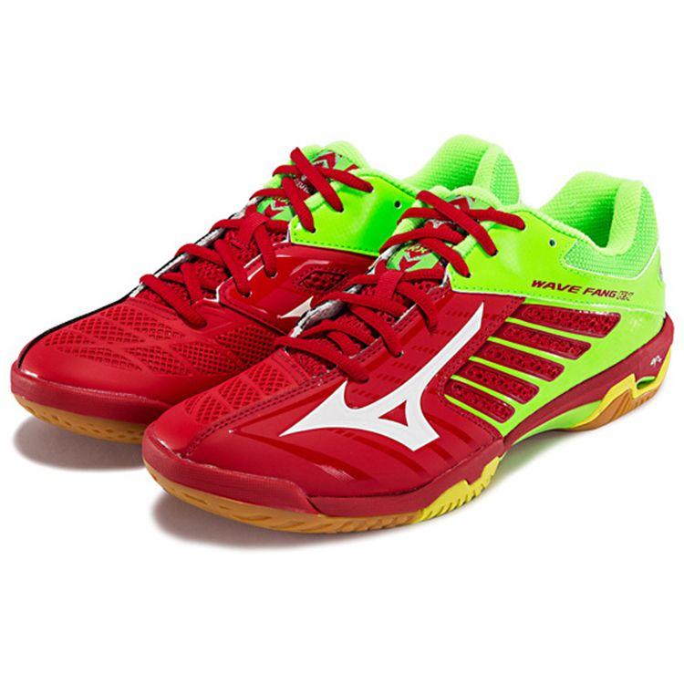 Mizuno Fang Rx2 Low-Top Badminton Shoes Unisex Shoes Red Green 71GA170501