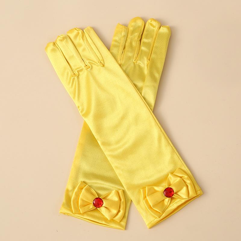 Zimowe Satynowe Rękawiczki Księżniczki Elsy dla Dzieci