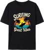 Surfing Great Vibes Tropical Sunset Palm Trees T-shirt