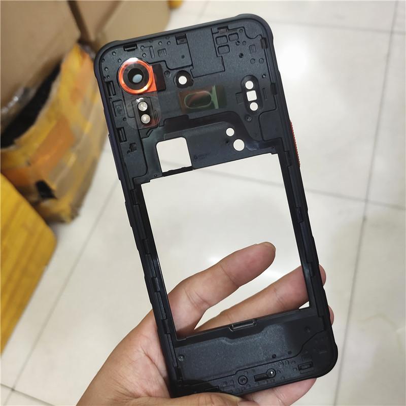 + Phone Housing Middle Frame For Samsung Galaxy XCover7 SM-G556B G556 +Battery Back Cover Case Panel Replacement Parts