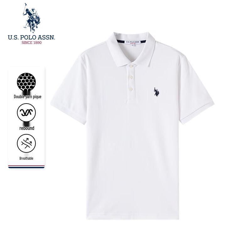

нас. POLO ASSN. Чоловіча вільна футболка-поло з коротким рукавом 3XL