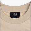 A.p.c.. Samt-Logo Standard Grand Unisex Sweatshirt M27907 Tbi Beige Dunkelmarine
