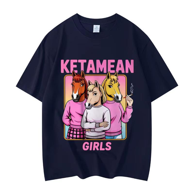 

Ketamean Girls Funny Meme Graphic T Shirts Mens Womens Clothing Fashion Y2k Short Sleeve Tshirt Summer Casual Cotton Tshirts S