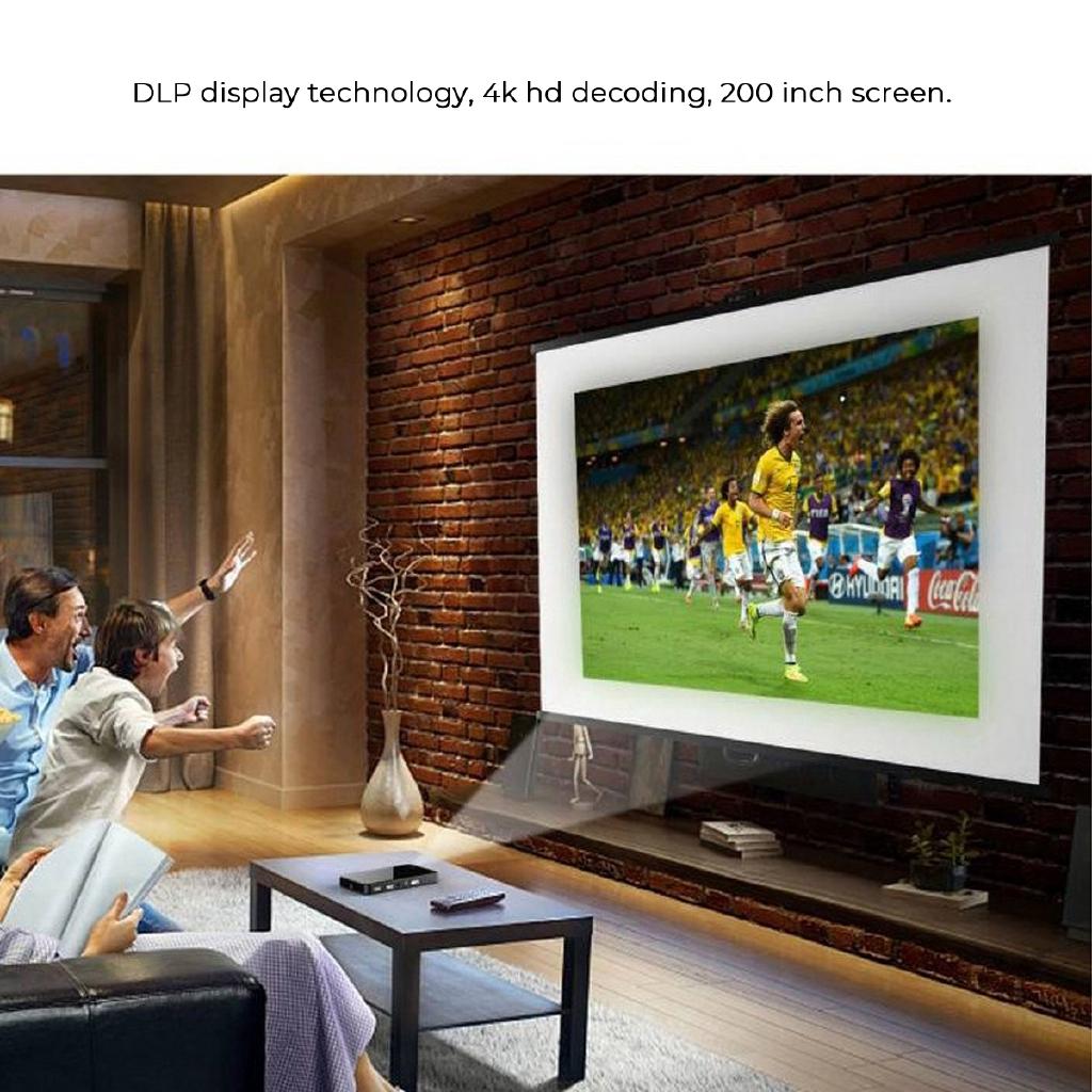 30-200inches HD 1080P Micro WIFI Bluetooth LED Projector Home Theater Android 7.1 2.4G/5G Max 4K HD DC 5V