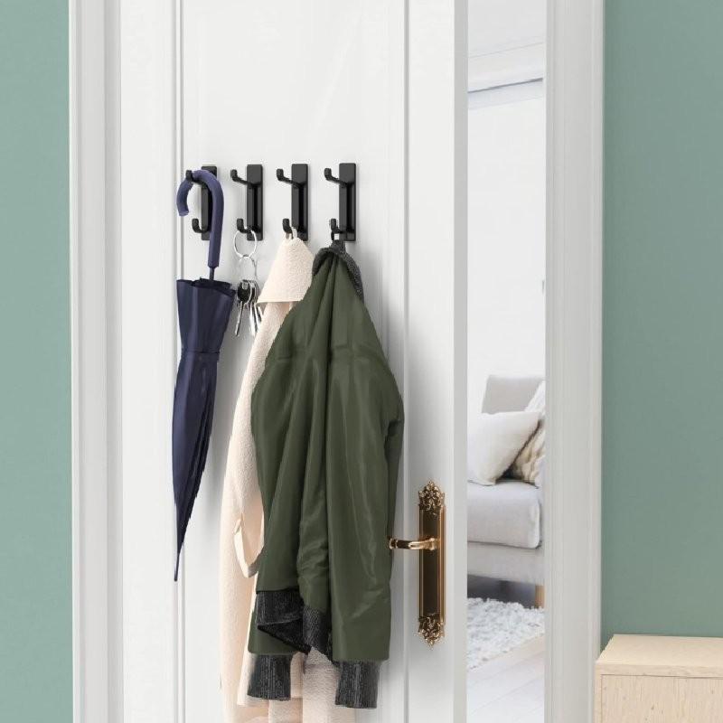 Stainless Sticky Steel Hook Household Kitchen Bathroom Hanging Towel Clothes
