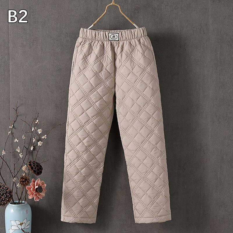 

Женские зимние пуховые хлопковые брюки большого размера, толстые, теплые, стеганые, повседневные брюки на кулиске, с эластичной талией, спортивные штаны M-3XL XXL хаки